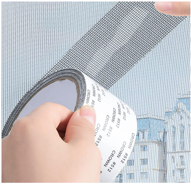 Ruban adhésif pour réparer les moustiquaires - Gris