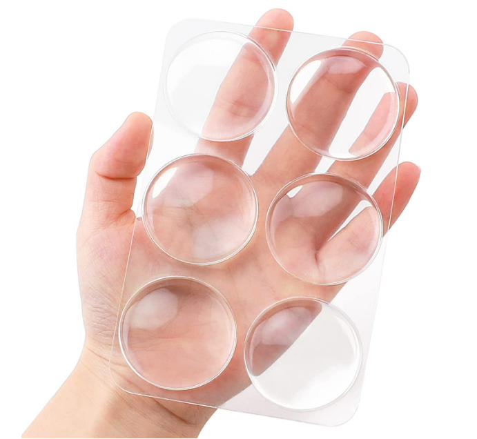 6 Protecteurs de portes Transparent en Silicone souple – 40 * 8 mm