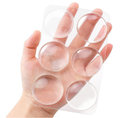 6 Protecteurs de portes Transparent en Silicone souple – 40 * 8 mm