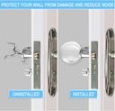 6 Protecteurs de portes Transparent en Silicone souple 40 * 8 mm