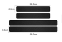 4 autocollants fibre de carbone pour pédale de porte de voiture