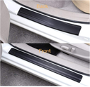 4 autocollants fibre de carbone porte de voiture