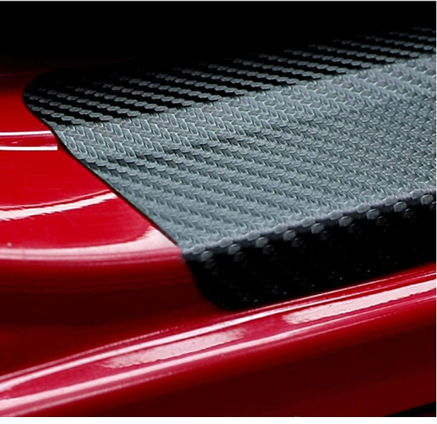4autocollants fibre de carbone pour pédale de porte de voiture