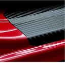 4autocollants fibre de carbone pour pédale de porte de voiture