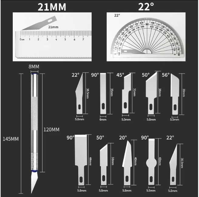 13 outils de sculpture en alliage d'aluminium 