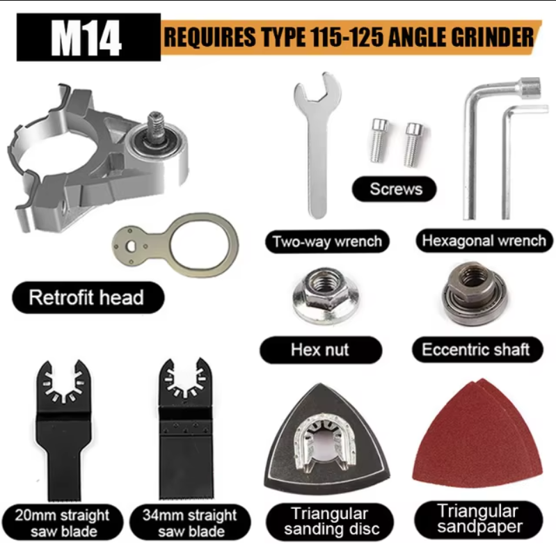 Adaptateur de tête universel pour meuleuse d'angle