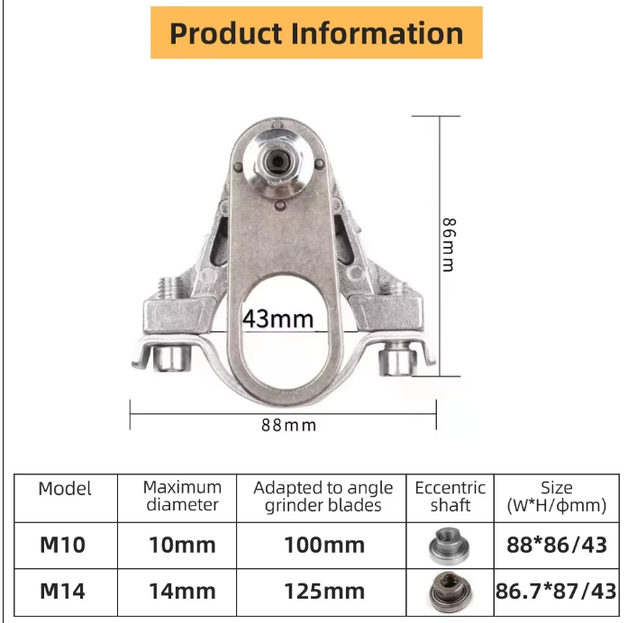Adaptateur universel pour meuleuse d'angle