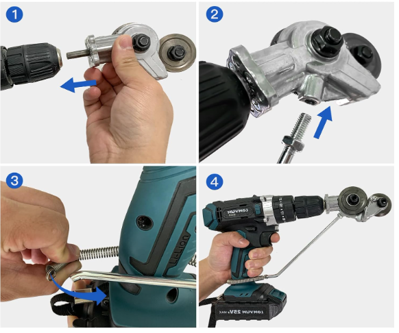 Coupeur électrique plat de perceuse