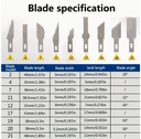 13 outils de sculpture en aluminium