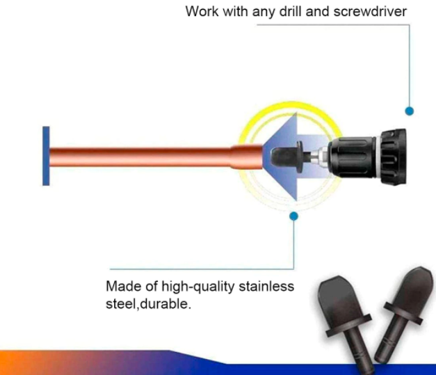 6 Embouts évasement sertissage perceuse
