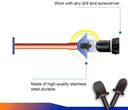 6 Embouts évasement sertissage perceuse