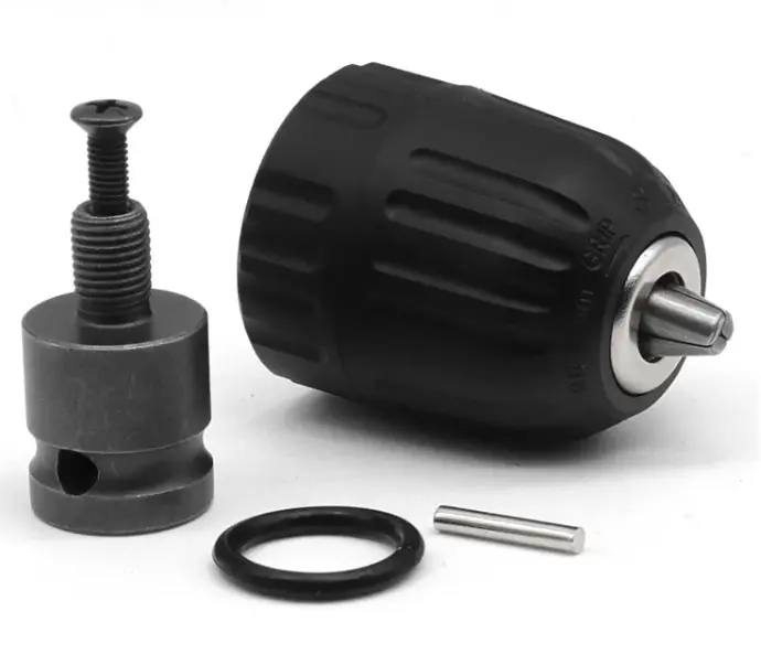 Mandrin de perceuse sans clé 0,8–10 mm avec adaptateur rapide et douille 1/2 pouce