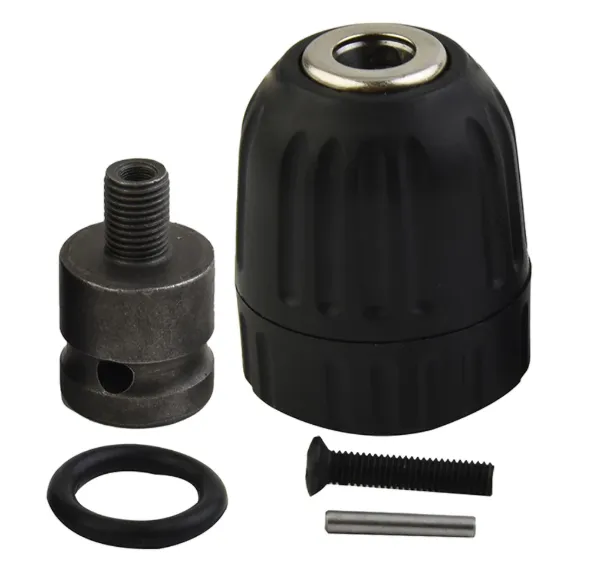 Mandrin de perceuse sans clé 0,8–10 mm avec adaptateur rapide et douille 1/2 pouce