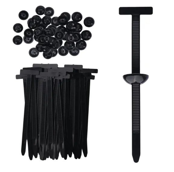 50 Attaches multifonctionnelles en nylon avec goupille et bouton