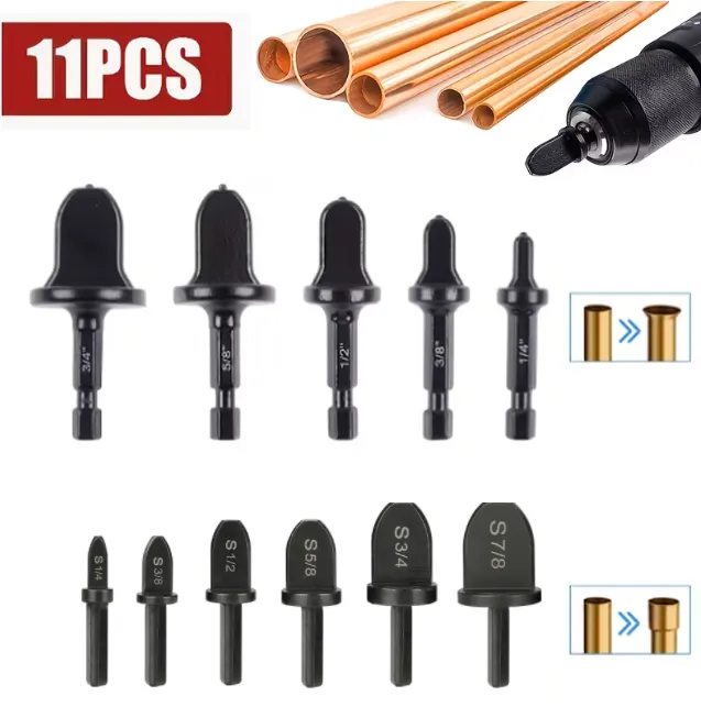 Outil d'expansion de tubes pour climatiseur et réfrigérateur (11 pièces)