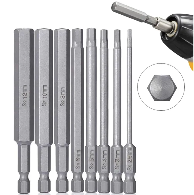 Jeu d'embouts de clé Allen hexagonale
