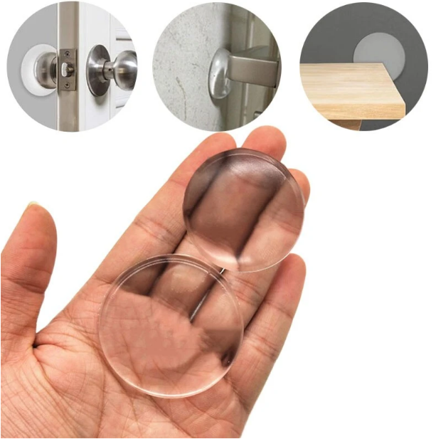 6 Protecteurs de portes Transparent en Silicone souple – 40 * 8 mm