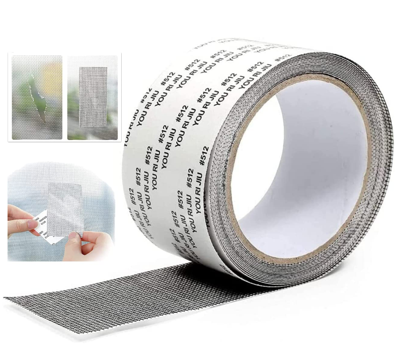 Ruban adhésif pour réparer les moustiquaires - Gris