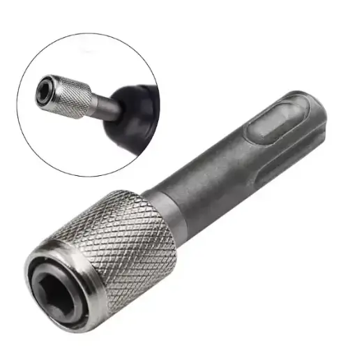 Adaptateur SDS plus vers 1/4 hexagonal à dégagement rapide