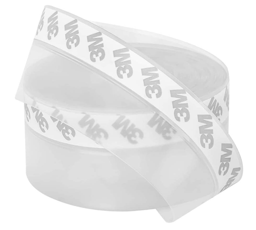 [5RubanBasPorte] Bande d'étanchéité pour le bas des portes et fenêtres - 5M x 35 mm – Transparent