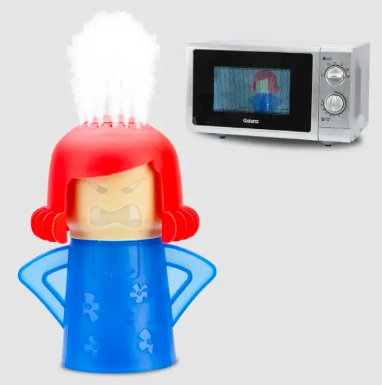 Achetez Le Nettoyeur Vapeur Pour Micro-ondes Angry Mama Avec Vinaigre Et Eau